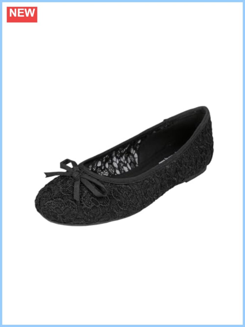 Lace Crochet Ballet Flats Memory Foam Slip On Comfortable Women's Shoes